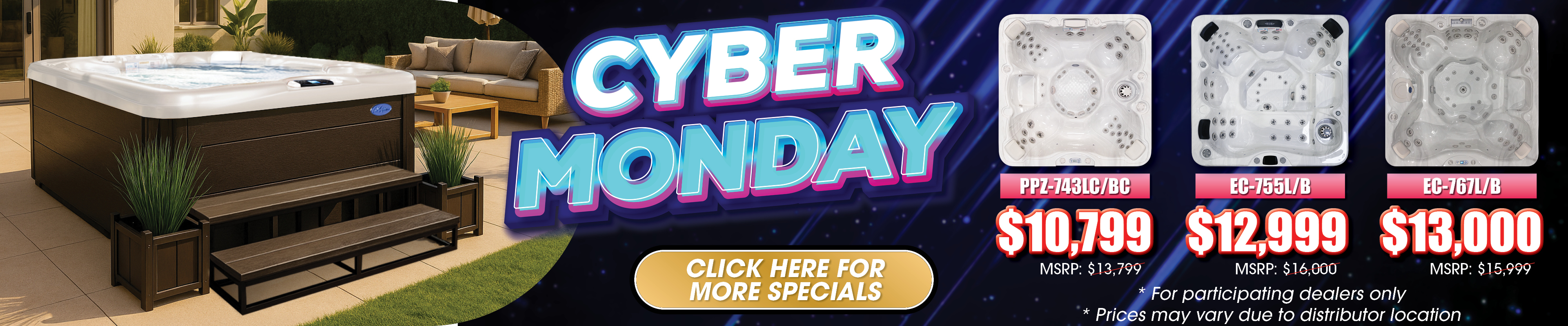 Calspas hot tub being used in a family setting - Arcadia