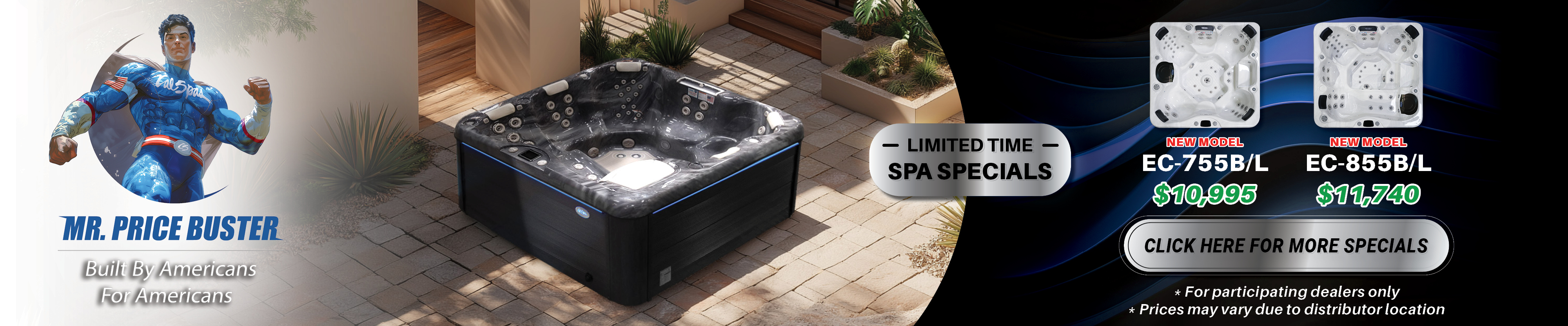 Calspas hot tub being used in a family setting - Arcadia